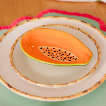 Porta Mamão em Cerâmica - Sementes